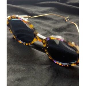 Dior Tortoiseshell Sunglasses with Gold Accents